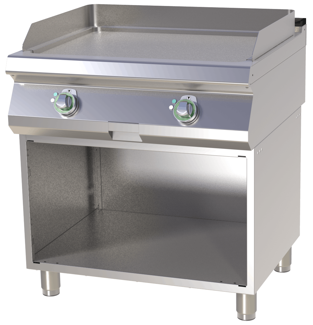 Null Gastro Elektro-Griddleplatte Standgerät Grillplatte Bratplatte 800x730x900mm - Image 2