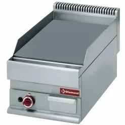 Null Gastro Gas-Griddleplatte Tischgerät 400x650x380mm Grillplatte Glatt Bratplatte