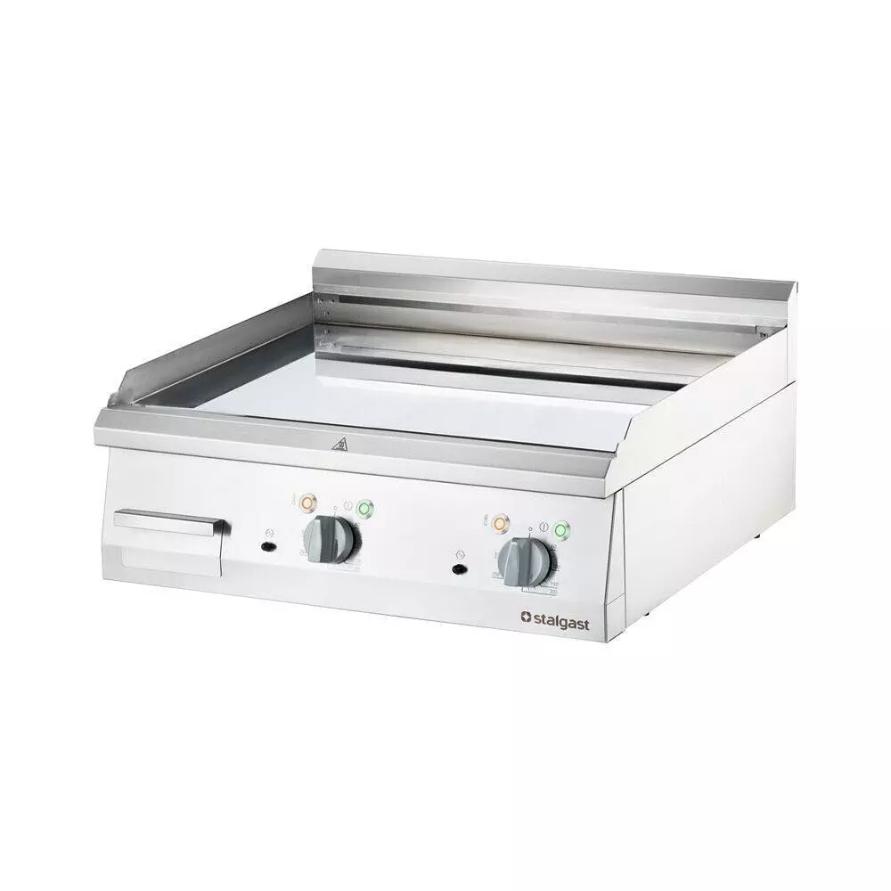 Stalgast Verchromte Elektro-Griddleplatte Tischgerät 800x700mm Gerillte Grillfläche 8,1kw - Image 2