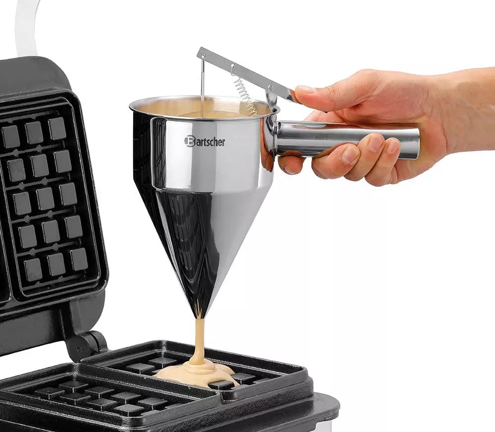 Bartscher Waffeleisen MDI 1BW160-101, Belgische Waffeln, Brüssel, Profi Line, Waffelautomat, Waffelbäcker, Edelstahl, 2 Stück Waffeln Von CHEFGASTRO - Image 7