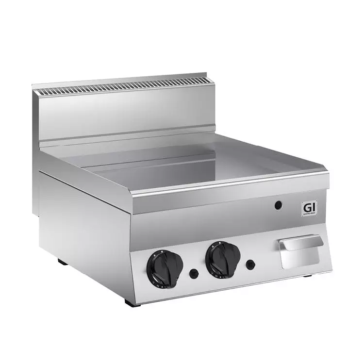 Gastro-inox GI 700 HP 2/3 Glatte Und 1/3 Gerippte Edelstahl Gasplatte, 60cm – Bild 7