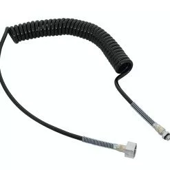 Null Schneider PU-Spiralschlauch Schwarz 36 Windungen, Diam.10,0 X 6,5 Mm