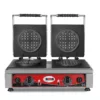 GMG - Waffeleisen American - 2x (Ø 16 X 1,5cm) - 50° Bis 300°C Feste Backplatte Aus Gusseisen - Fettfangrinne - Gehäuse Edelstahl
