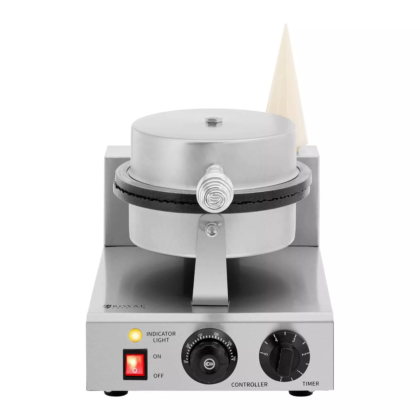 Royal-catering Waffeleisen - Für Eiswaffeln - 1000 W - 0 - 5 Min Timer - 50 - 300 °C - Royal Catering - Image 7