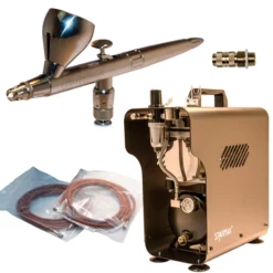 Null Airbrush Profi Set Airbrushpistole Evolution Silverline FPc Sparmax Kompressor