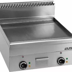 Null MBM Auftisch-Elektro-Grillplatte , Stahl Glatt 7,5 KW