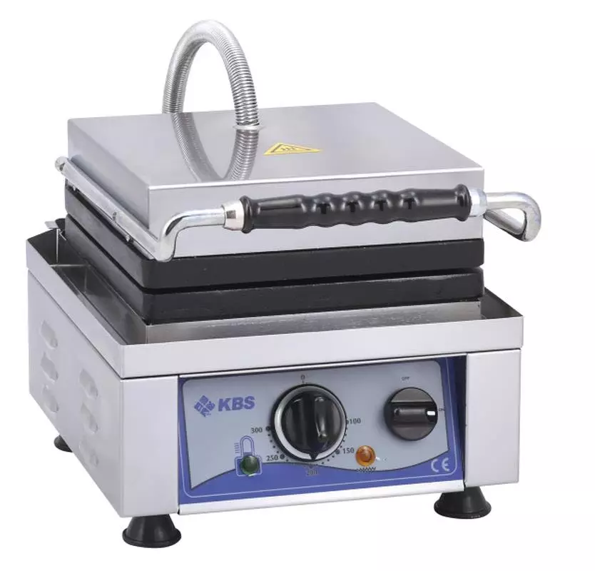 Kbs-gastrotechnik KBS Waffeleisen Mit Fester Backplatte Für 2x Waffeln 8x16x1,5cm - Image 7