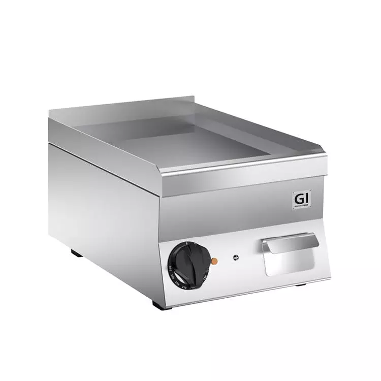 Gastro-inox GI 650 HP Elektrischer Grillplatte Glatt Edelstahl, 40cm