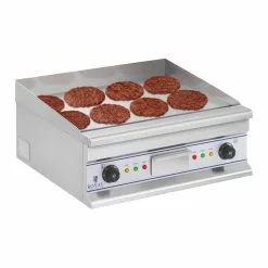 Royal-catering Royal Catering Doppel Elektro Grillplatte - 60 Cm - Glatt - 2 × 4.000 W RCG 60S