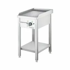 Stalgast Elektro-Griddleplatte Standgerät Gerillt Unterbau Offen 400x700x850mm Edelstahl