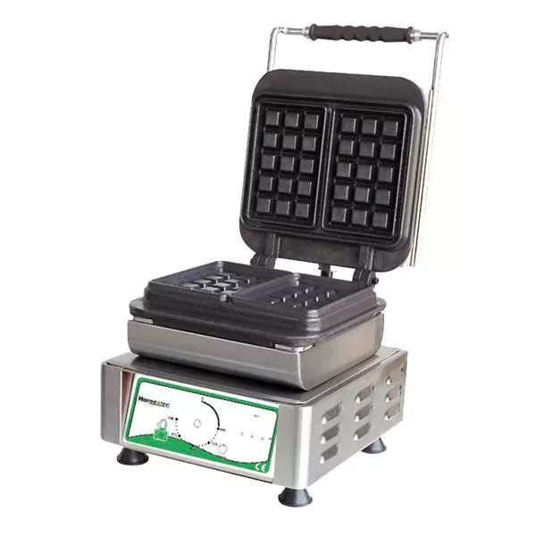 Kbs-gastrotechnik KBS Waffeleisen Mit 2 Festen Backplatten Für 4x Waffeln 8x16x1,5cm - Image 4