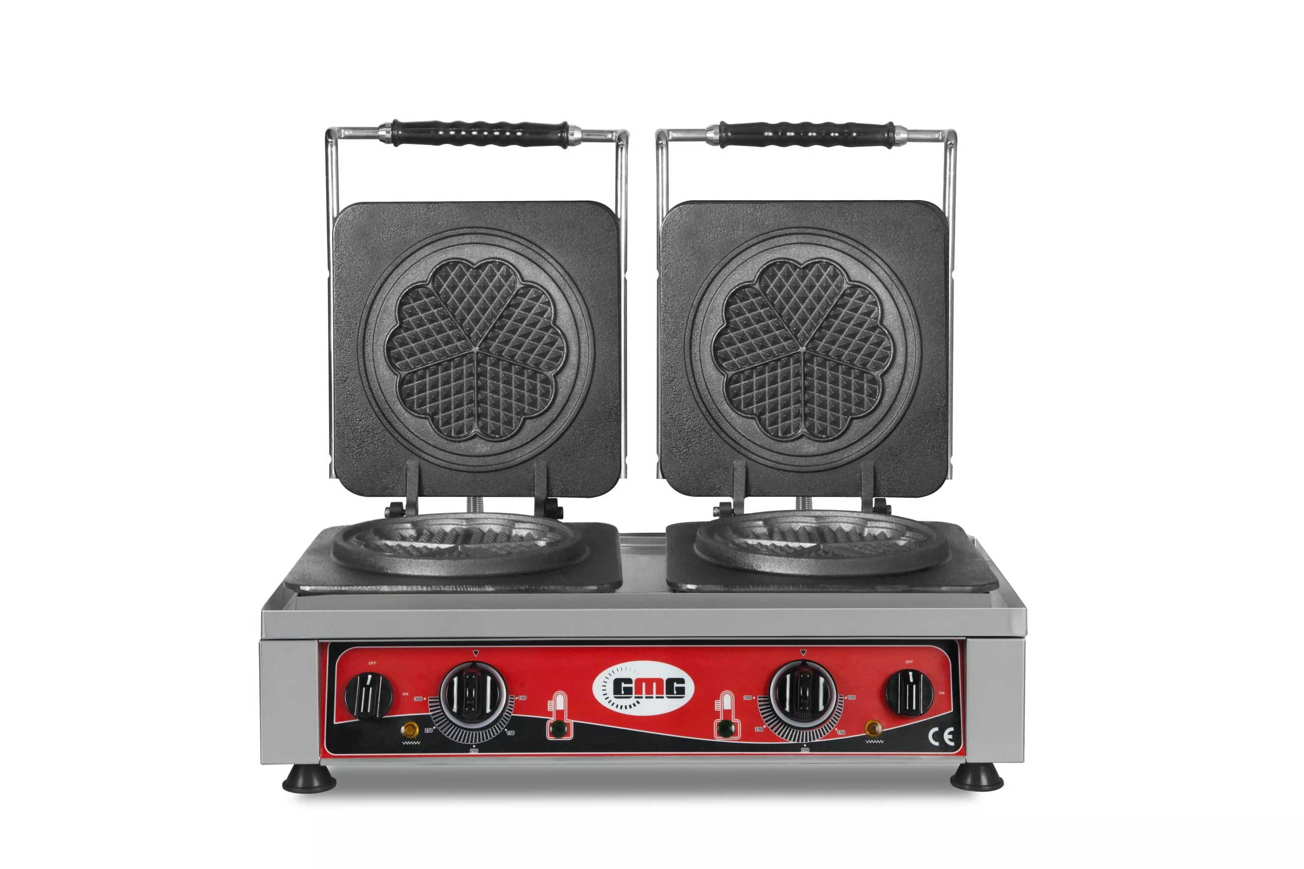 GMG - Waffeleisen Classico - 2x (10 X 17 X 1,5cm) - 50° Bis 300°C - Feste Backplatte Aus Gusseisen - Umlaufende Fettfangrinne - Image 4