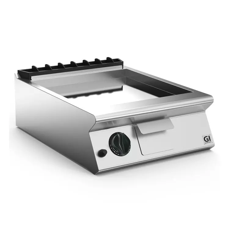 Gastro-inox GI 700 HP 2/3 Glatte Und 1/3 Gerippte Edelstahl Gasplatte, 60cm – Bild 2