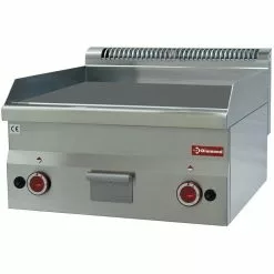 Null Gastro Gas-Griddleplatte Glatt Tischgerät 600x600x400mm Grillplatte Bratplatte