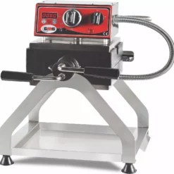 GMG - Waffeleisen Dremo - 2x (10,8 X 17,4 X 1,4cm) - Feste Backplatte Aus Gusseisen - 180° Drehbar - 50° Bis 300°C - Gehäuse Edelstahl