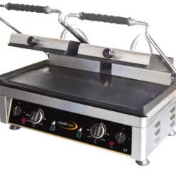 Cookmax Elektro-Kontaktgrill Oben Gerillt +