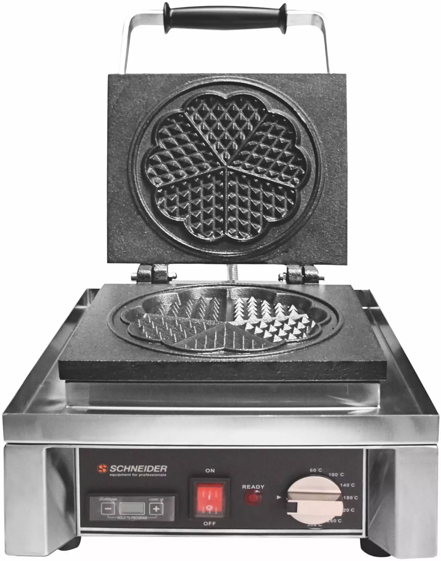 Schneider® Schneider - Waffel-Eisen Mit Digitalem Timer "Herz5" 420x300x295 Mm, 1600 W, 60-300°C