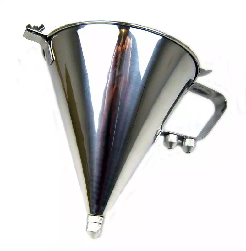 Null Fülltrichter Soßen Gießer Saucen Konfektionierer 1,25 Liter Edelstahl Confertüre - Image 5