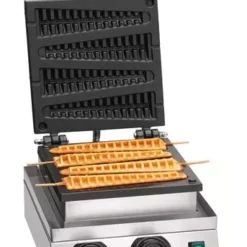 Bartscher Waffeleisen MDI Lolly 400, Lollipop, Lutscher, Wie Belgische Waffeln, Profi Line, Waffelautomat, Waffelbäcker, Edelstahl Von CHEFGASTRO