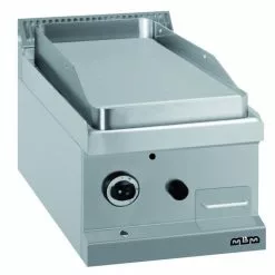 Null MBM Auftisch-Gas-Grillplatte , Stahl Glatt 5,5 KW