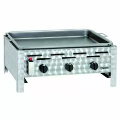 Bartscher Gas-Kombi-Tischbräter 3 Brenner Grillpfanne TB1100PF - 1062203