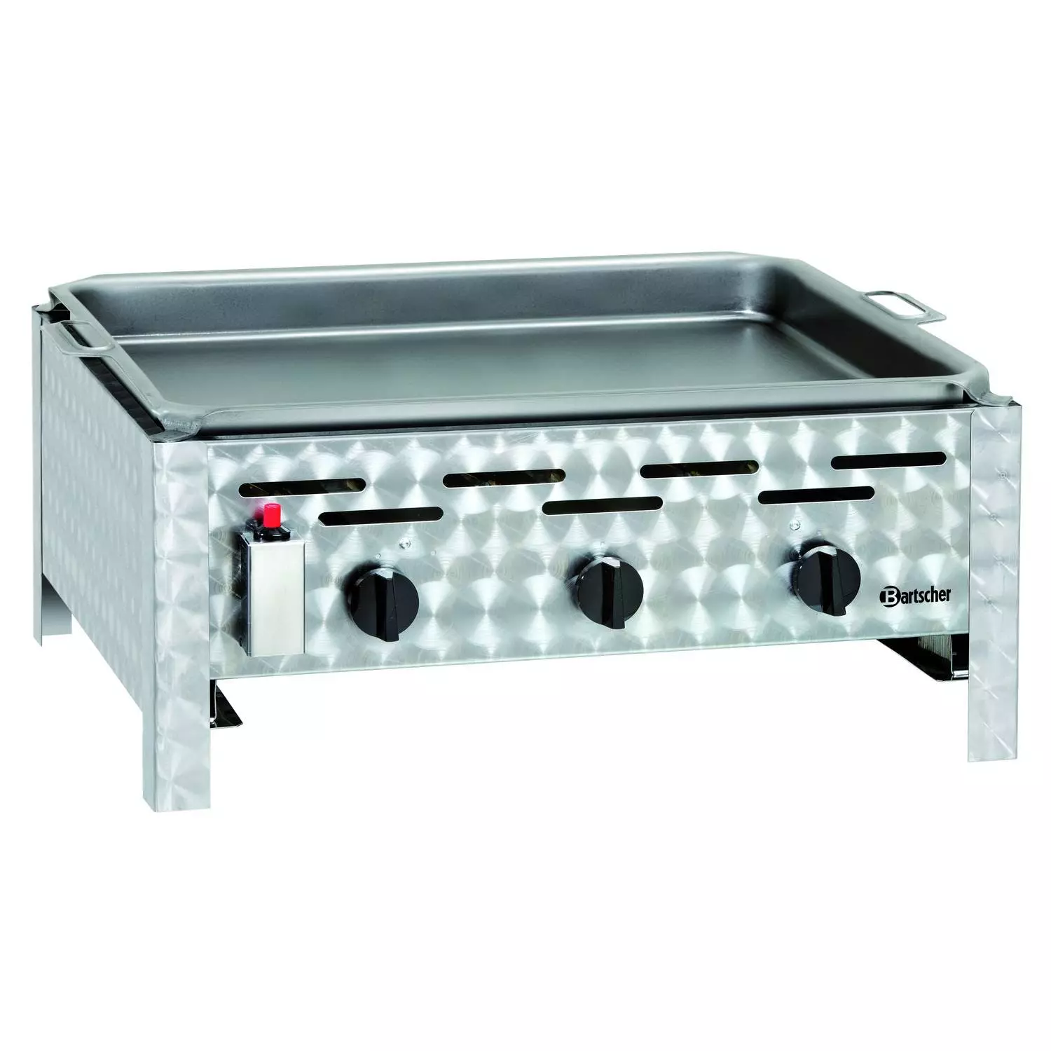 Bartscher Gas-Kombi-Tischbräter 3 Brenner Grillpfanne TB1100PF - 1062203