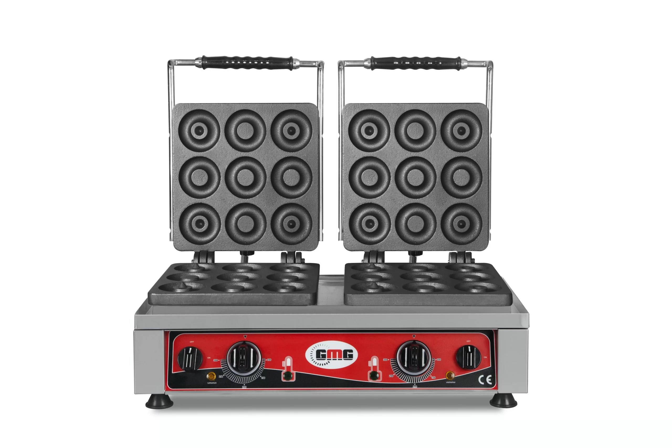 GMG - Waffeleisen Lokmia-S - 2x (Ø 49 X 3cm X 1,4cm / 2,8cm) - 50° Bis 300°C Feste Backplatte Aus Gusseisen - Fettfangrinne - Image 3