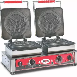 GMG - Waffeleisen Amore-M - 2x (Ø 17cm) - Wechselbare Backplatte & Einfache Montage - 50° Bis 300°C - Leichte Reinigung