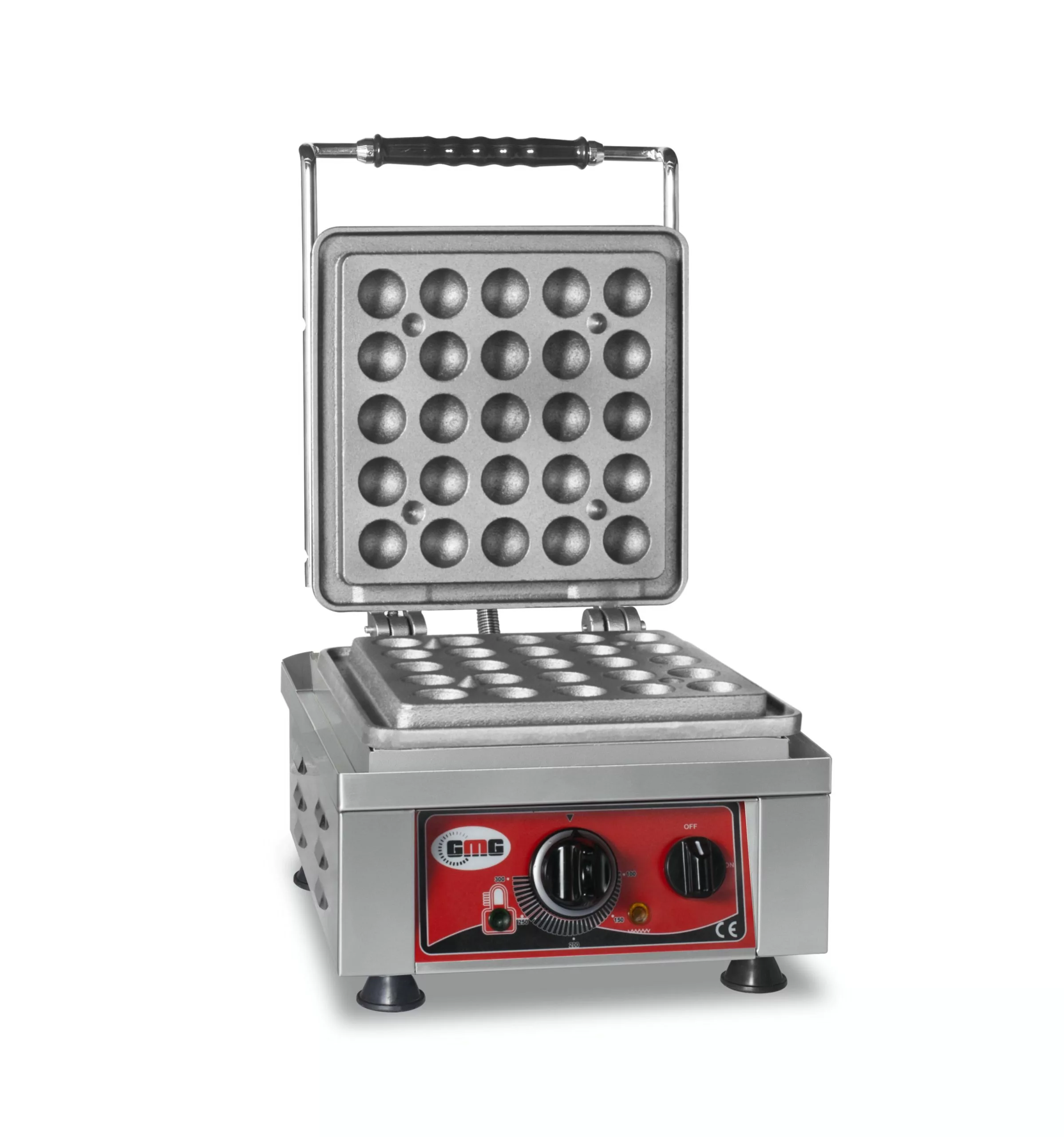 GMG - Waffeleisen Lokmia-L - 1x (Ø 25 X 4,2cm X 1,2cm / 2,4cm) - 50° Bis 300°C Feste Backplatte Aus Gusseisen - Fettfangrinne - Image 5