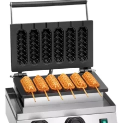 Bartscher Waffeleisen MDI Lolly 600, Lollipop, Lutscher, Wie Belgische Waffeln, Profi Line, Waffelautomat, Waffelbäcker, Edelstahl Von CHEFGASTRO