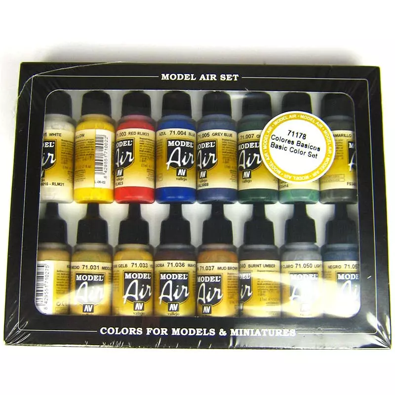 Null Airbrush Komplett Set Modellbau Vallejo Farben Sparmax SP35 Saturn AS-18-2S - Image 7