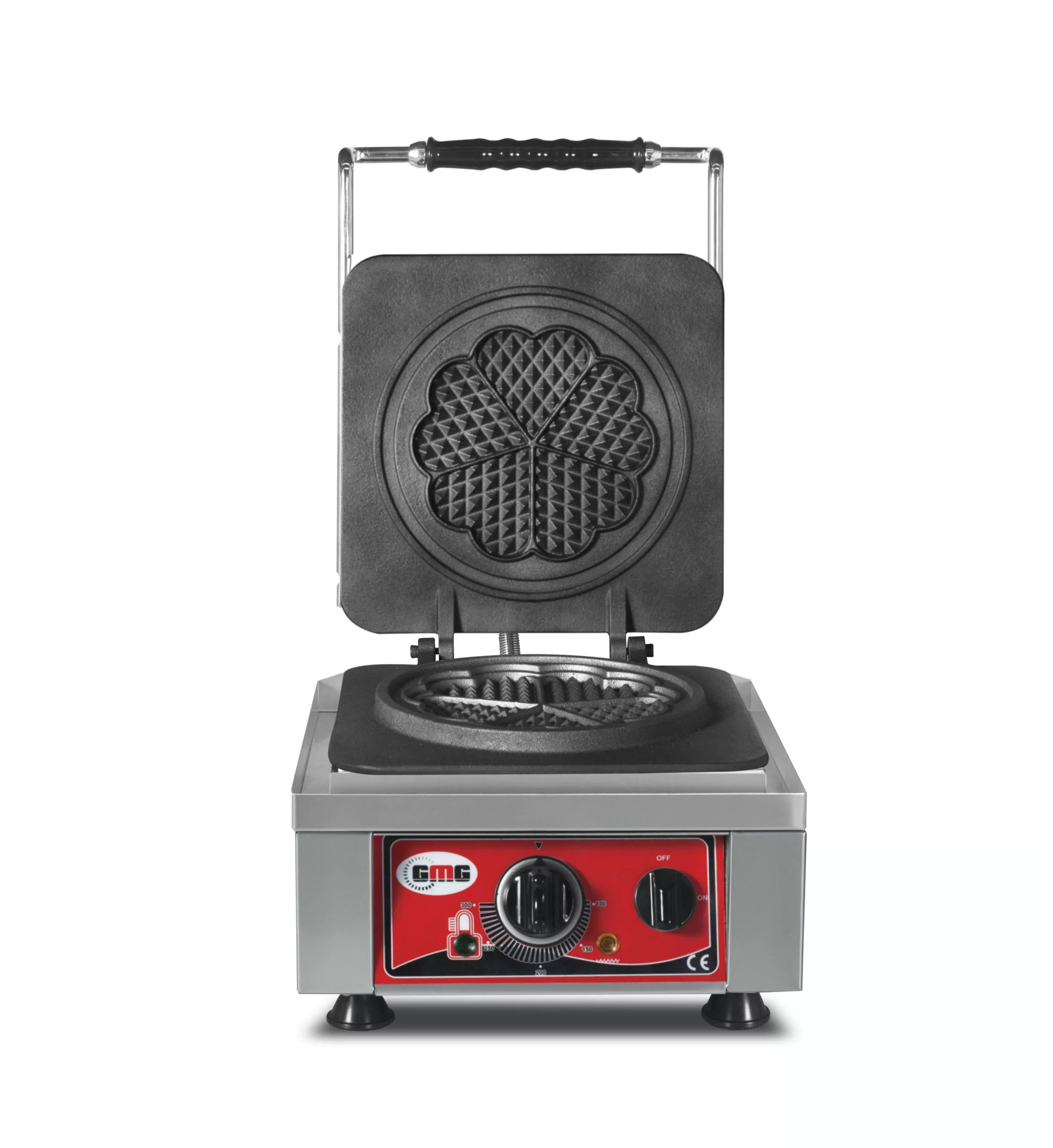 GMG - Waffeleisen Lokmia-L - 2x (Ø 25 X 4,2cm X 1,2cm / 2,4cm) - 50° Bis 300°C Feste Backplatte Aus Gusseisen - Fettfangrinne - Image 6