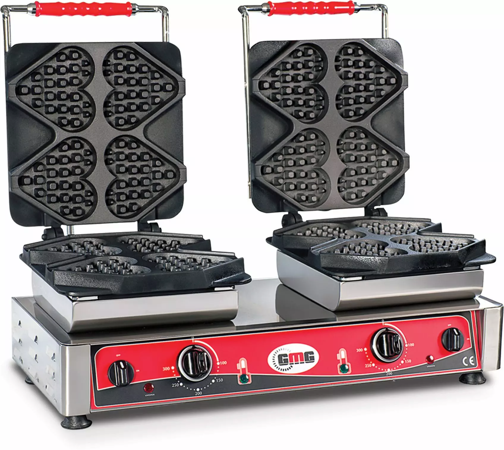 GMG - Waffeleisen Ti Amo - 8x (13,2 X 12,5 X 2,8cm) - 50° Bis 300°C Feste Backplatte Aus Gusseisen - Gehäuse Edelstahl - Image 3