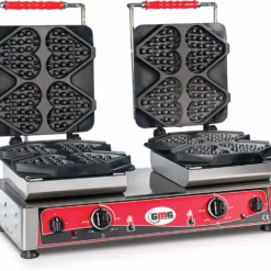 GMG - Waffeleisen Ti Amo - 8x (13,2 X 12,5 X 2,8cm) - Wechselbare Backplatte & Einfache Montage - 50° Bis 300°C - Leichte Reinigung