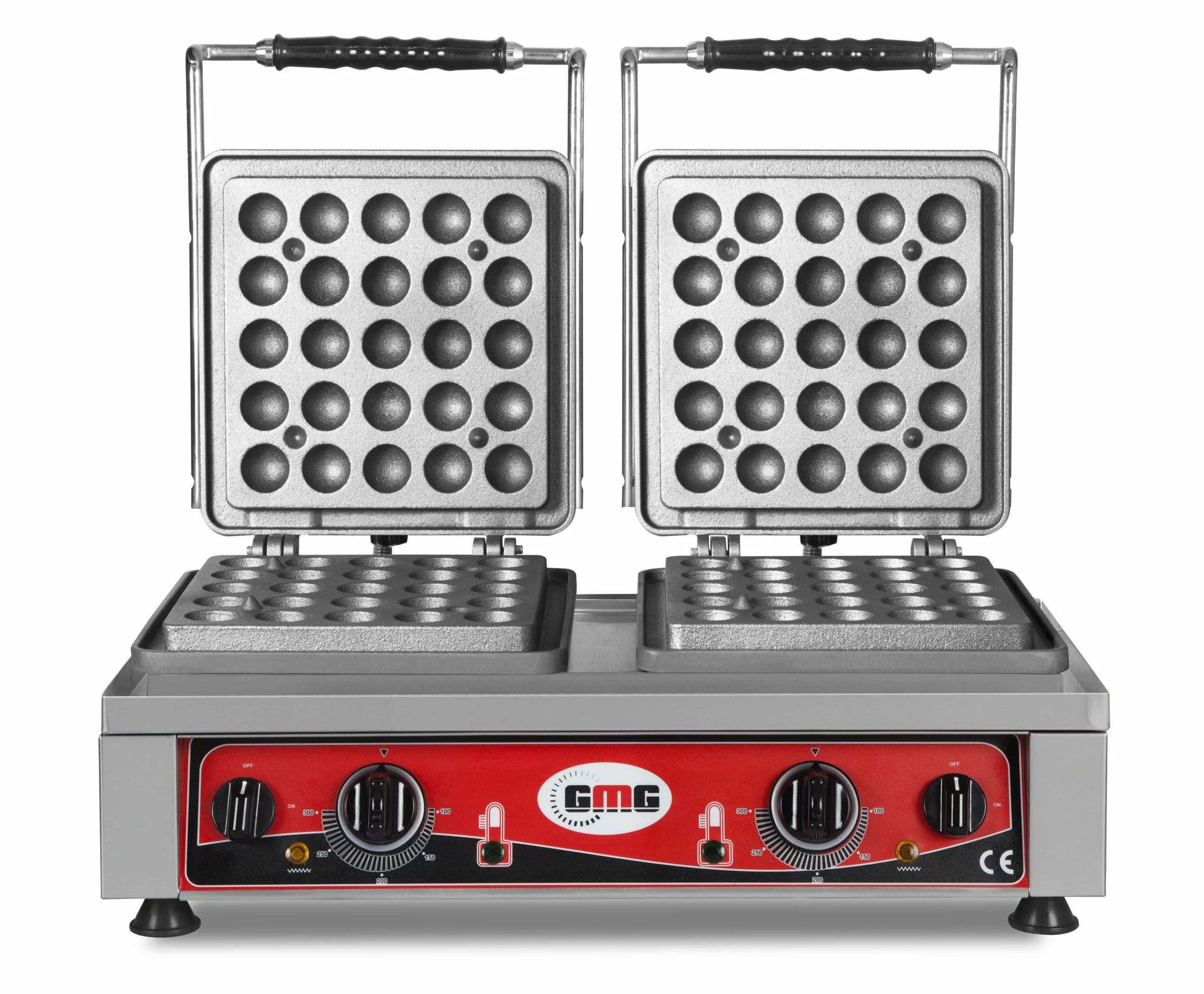 GMG - Waffeleisen Waffelino - 6x (23 X 6 X 2,4cm) - 50° Bis 300°C Feste Backplatte Aus Gusseisen - Fettfangrinne - Gehäuse Edelstahl - Image 5