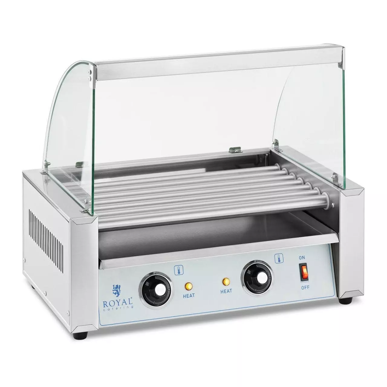 Royal-catering Royal Catering Hot Dog Grill - 7 Rollen - Edelstahl - Image 3