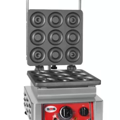 GMG - Waffeleisen Donato - 1x (9x 8cm X 1,4cm/2,8cm) - Wechselbare Backplatte & Einfache Montage - 50° Bis 300°C - Leichte Reinigung