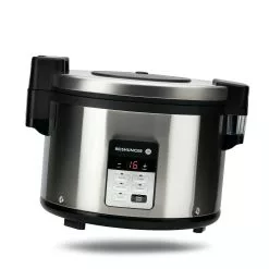 Null Reishunger Profi Gastro-Reiskocher - Bis Zu 32 Portionen - 5,8 L - Edelstahlgehäuse - Doppelte Antihaftbeschichtung - & Timer - 3 Programme