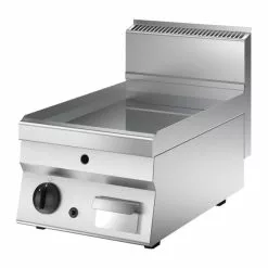 Null Griddleplatte, Gas, 400x650x295 Mm, Glatt, 5 KW, 38 Kg