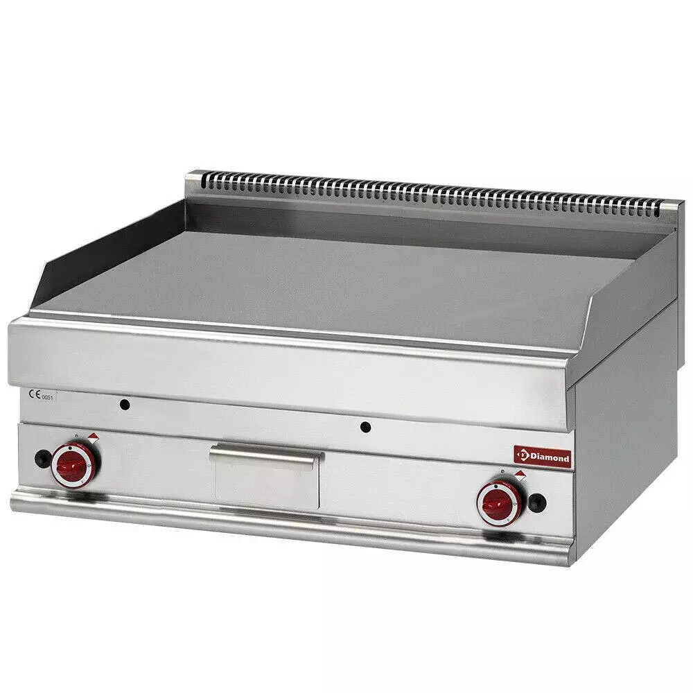 Null Gastro Gas-Griddleplatte Tischgerät 400x650x380mm Grillplatte Glatt Bratplatte - Image 6
