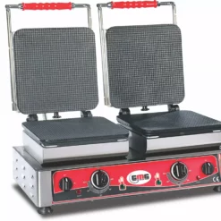 GMG - Waffeleisen Gelato - 2x (23 X 23cm) - Wechselbare Backplatte & Einfache Montage - 50° Bis 300°C - Leichte Reinigung