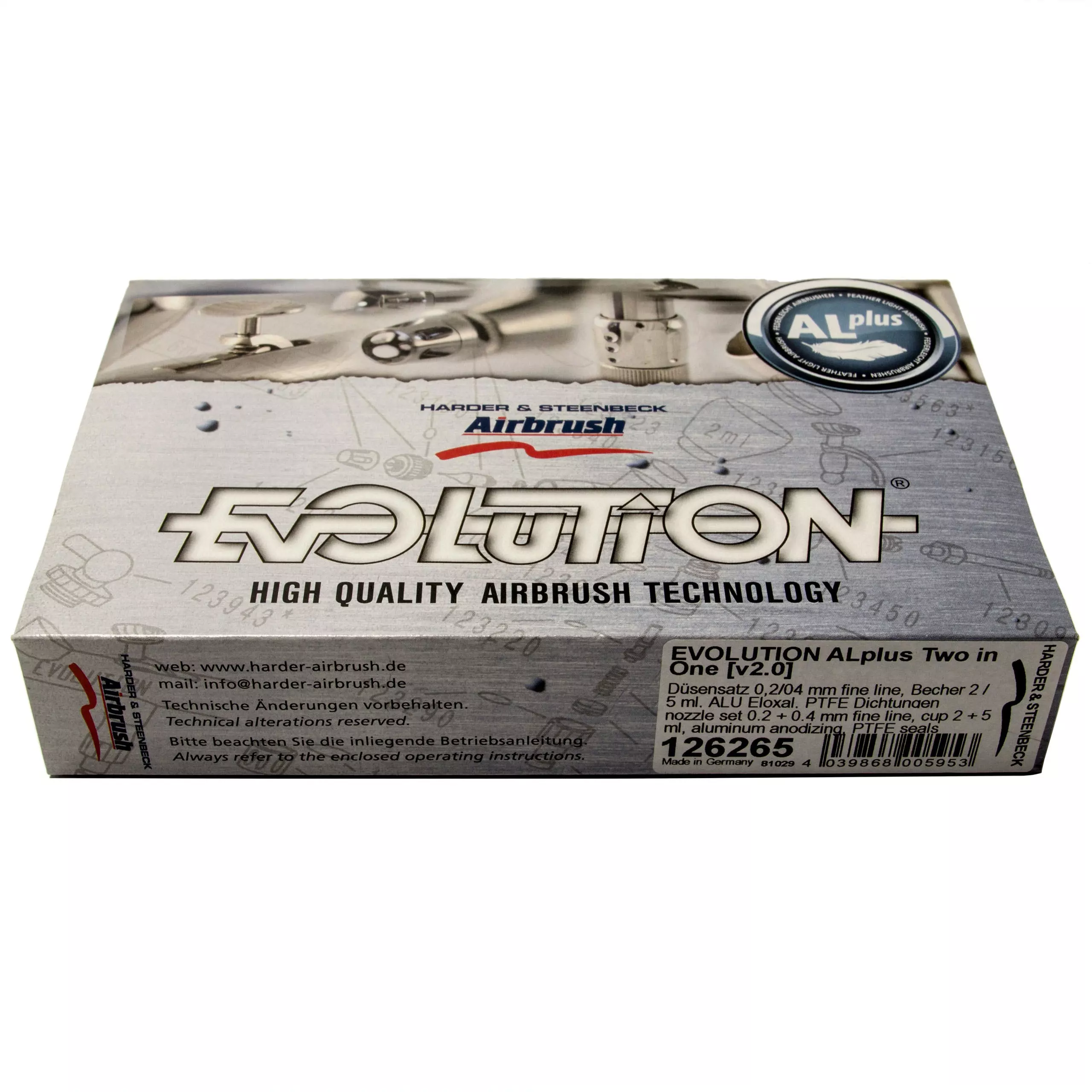 Null Evolution Airbrushpistole AL Plus Two In One Airbrush Pistole Alu 126265 - Image 6