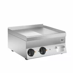 Gastro-inox GI 650 HP Elektrischer Grillplatte Halb Glatt / Halb Gerippt Edelstahl, 60cm
