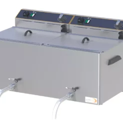 Cookmax Elektro-Fritteuse, 2x 10 L,