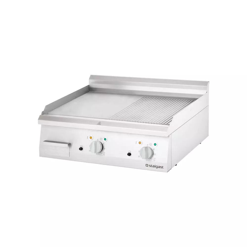 Stalgast Elektro-Griddleplatte Mit Haube Als Tischgerät, Serie 700 ND - ½ Glatt / ½ Gerillt 800x700x430 Mm - Image 4