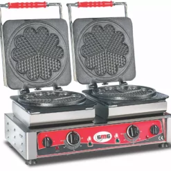 GMG - Waffeleisen Amore-L - 2x (Ø 21m) - Wechselbare Backplatte & Einfache Montage - 50° Bis 300°C - Leichte Reinigung