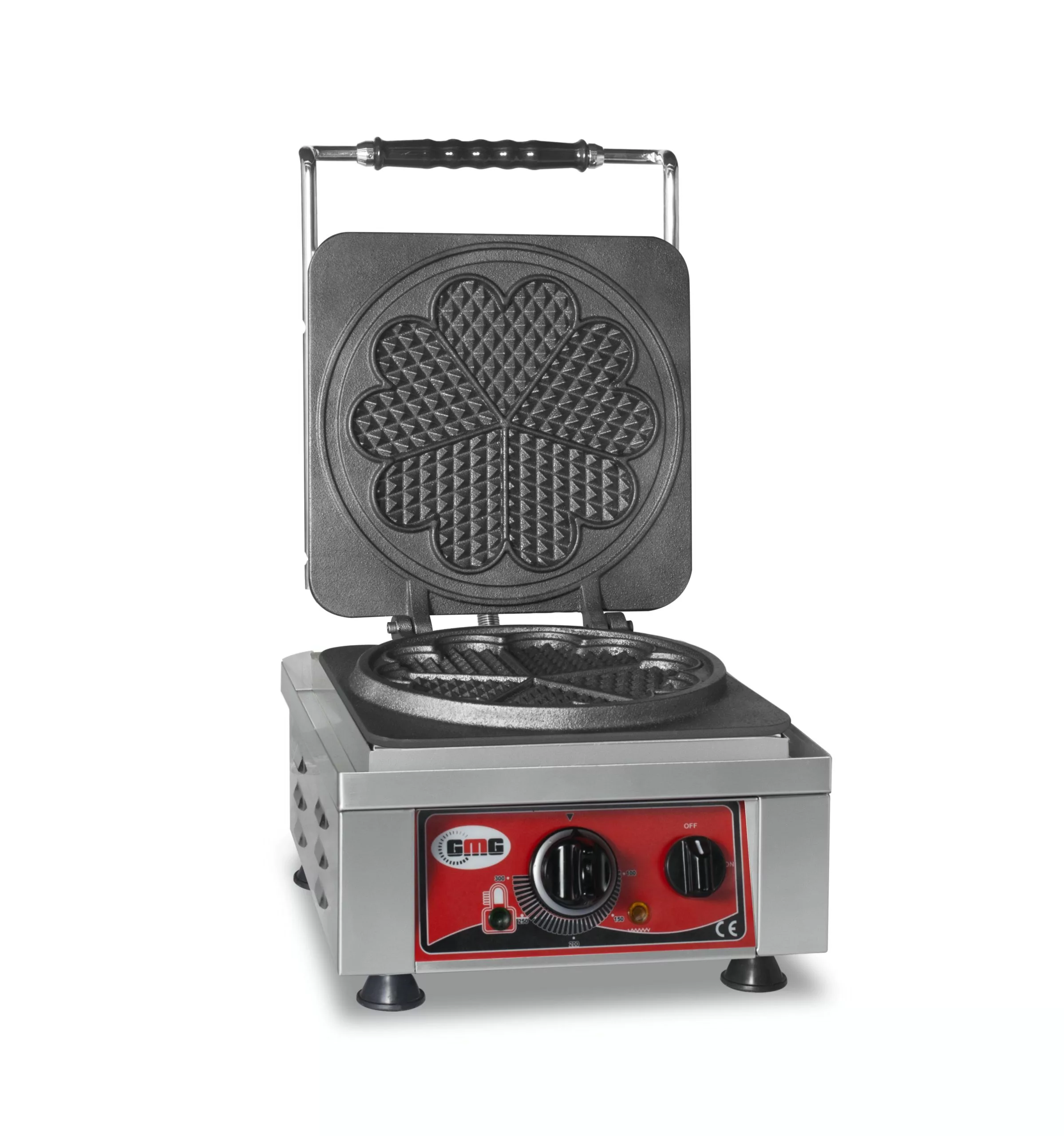 GMG - Waffeleisen American - 1x (Ø 16 X 1,5cm) - 50° Bis 300°C Feste Backplatte Aus Gusseisen - Fettfangrinne - Gehäuse Edelstahl - Image 3