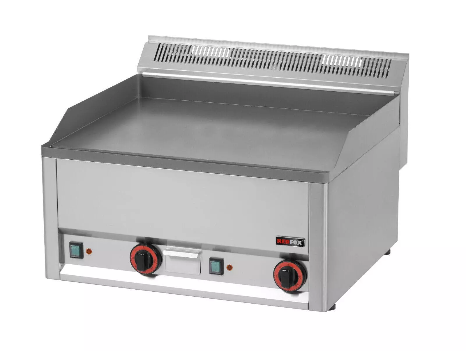 Null Gastro Elektro-Griddleplatte 2 Heizzonen Grillplatte Bratplatte 660x600x290 Mm - Image 2
