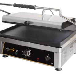 Cookmax Elektro-Kontaktgrill Oben Gerillt +