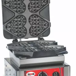 GMG - Waffeleisen Ti Amo - 4x (13,2 X 12,5 X 2,8cm) - Wechselbare Backplatte & Einfache Montage - 50° Bis 300°C - Leichte Reinigung